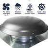 Maxx Air VX25 Series Large Capacity Round Static Vent in Weathered Gray VX25GREYUPS